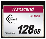 TRANSCEND TRANSCEND TS128GCFX650 CFX650 128GB CFAST 2.0 COMPACT FLASH MLC NAND
