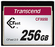 TRANSCEND TRANSCEND TS256GCFX650 CFX650 256GB CFAST 2.0 COMPACT FLASH MLC NAND