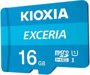 KIOXIA KIOXIA LMEX1L016GG2 EXCERIA 16GB MICRO SDHC UHS-I U1 WITH ADAPTER