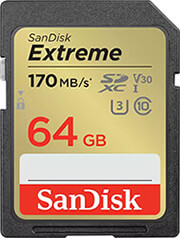 SANDISK SDSDXV2-064G-GNCIN EXTREME 64GB SDHC UHS-I U3 V30