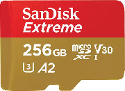 SANDISK SANDISK SDSQXAV-256G-GN6MA EXTREME 256GB MICRO SDXC UHS-I CARD U3 V30 A2 CLASS 10