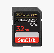 SANDISK SDSDXXO-032G-GN4IN EXTREME PRO 32GB SDHC UHS-I V30 U3 CLASS 10 φωτογραφία