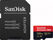 SANDISK SANDISK SDSQXCD-128G-GN6MA EXTREME PRO 128GB MICRO SDXC UHS-I U3 V30 A2 WITH ADAPTER
