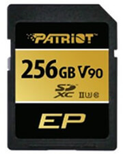 PATRIOT PEF256GEP92SDX EP SERIES 256GB SDXC UHS-II U3 V90 CLASS 10
