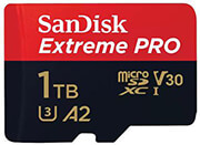 SANDISK SDSQXCD-1T00-GN6MA EXTREME PRO 1TB MICRO SDXC U3 V30 A2 WITH ADAPTER