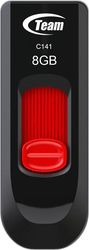 TEAMGROUP TC1418GR01 C141 8GB USB 2.0 FLASH DRIVE RED