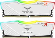 RAM TEAMGROUP T-FORCE DELTA RGB 16GB (2X8GB) DDR4 3200MHZ CL18 DUAL KIT WHITE TF4D416G3200HC16CDC01