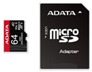 ADATA AUSDX64GUI3V30SHA2-RA1 HIGH ENDURANCE 64GB MICRO SDXC UHS-I U3 V30 A2