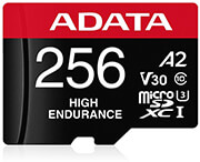 ADATA AUSDX256GUI3V30SHA2-RA1 HIGH ENDURANCE 256GB MICRO SDXC UHS-I U3 V30