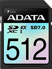 ADATA ADATA ASD512GEX3L1-C PREMIER EXTREME 512GB SDXC PCIE GEN3 X1 SD 7.0 U3 V30