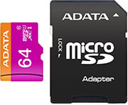 ADATA AUSDX64GUICL10-RA1 MICRO SDXC 64GB UHS-I WITH ADAPTER CLASS 10