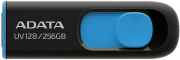 ADATA AUV128-256G-RBE DASHDRIVE UV128 256GB USB 3.2 FLASH DRIVE BLACK/BLUE