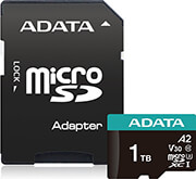 ADATA ADATA AUSDX1TUI3V30SA2-RA1 PREMIER PRO 1TB MICRO SDXC U3 V30 A2 WITH ADAPTER