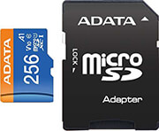 ADATA AUSDX256GUICL10A1-RA1 PREMIER MICRO SDXC 256GB UHS-I V10 CLASS 10 RETAIL WITH ADAPTER
