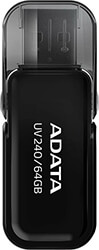 ADATA ADATA AUV240-64G-RBK UV240 64GB USB 2.0 FLASH DRIVE BLACK