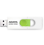 ADATA AUV320-512G-RWHGN UV320 512GB USB 3.2 FLASH DRIVE WHITE/GREEN