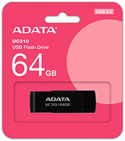 ADATA ADATA UC310-64G-RBK UC310 64GB USB 3.2 FLASH DRIVE BLACK
