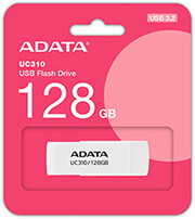 ADATA ADATA UC310-128G-RWH UC310 128GB USB 3.2 FLASH DRIVE WHITE