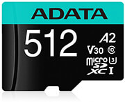 ADATA ADATA AUSDX512GUI3V30SA2-RA1 PREMIER PRO 512GB MICRO SDXC U3 V30 A2 WITH ADAPTER
