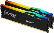 KINGSTON RAM KINGSTON FURY BEAST BLACK RGB 64GB (2X32GB) DDR5 5600MT/S CL36 INTEL/AMD DUAL KF556C36BBE2AK2-6