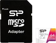 SILICON POWER ELITE 64GB MICRO SDXC U1 V10 A1+ SD ADAPTER SP064GBSTXBV1V20SP