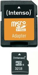 INTENSO MICRO SDHC 32GB + ADAPTER CL4 BLISTER