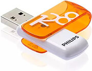 PHILIPS PHILIPS VIVID EDITION 128GB USB 2.0 FLASH DRIVE SUNRISE ORANGE FM12FD05B/00