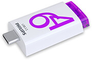 PHILIPS PHILIPS CLICK SERIES 64GB USB 3.2 TYPE-C FLASH DRIVE OTG MAGIC PURPLE FM64FD175B/00