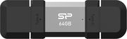 SILICON POWER MOBILE C51 64GB DUAL USB 3.2 TYPE-A &amp; TYPE-C FLASH DRIVE SP064GBUC3C51V1S