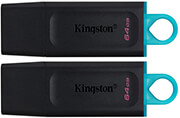 KINGSTON DTX/64GB-2P DATATRAVELER EXODIA 64GB USB 3.2 FLASH DRIVE 2 PACK