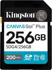 KINGSTON KINGSTON SDG4/256GB CANVAS GO PLUS GEN4 256GB SDXC U30 V30 A2