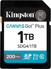 KINGSTON KINGSTON SDG4/1TB CANVAS GO PLUS GEN4 1TB SDXC U30 V30 A2