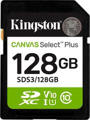 KINGSTON SDS3/128GB CANVAS SELECT PLUS GEN3 128GB SDXC 150MB/S C10 UHS-I U1 V10