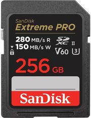 SANDISK SDSDXEP-256G-GN4IN EXTREME PRO 256GB SDXC 280MB/S UHS-II V60 U3 CLASS 10