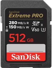 SANDISK SANDISK SDSDXEP-512G-GN4IN EXTREME PRO 512GB SDXC 280MB/S UHS-II V60 U3 CLASS 10
