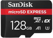 SANDISK SDSQXFN-128G-GN4NN MICROSD EXPRESS 128GB 880MB/S PCIE GEN 3 U3 A1