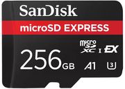 SANDISK SDSQXFN-256G-GN4NN MICROSD EXPRESS 256GB 880MB/S PCIE GEN 3 U3 A1