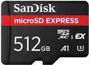 SANDISK SDSQXFN-512G-GN4NN MICROSD EXPRESS 512GB 880MB/S PCIE GEN 3 U3 A1