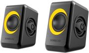 SONICGEAR SONICGEAR QUATRO 2 USB POWERED QUAD BASS 2.0 SPEAKERS BLACK SUNNY ORANGE