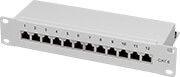 LOGILINK LOGILINK NP0041 12-PORT CAT.6 10'' PATCH PANEL LIGHT GREY