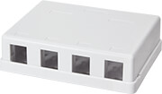LOGILINK NK4034 SURFACE MOUNT BOX FOR KEYSTONE 4-PORT