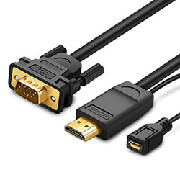 UGREEN HDMI TO VGA CONVERTER/CABLE W/O AUDIO UGREEN MM101 1.5M 30449