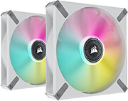 CORSAIR CORSAIR CO-9050119-WW FAN ML140 ELITE AIRGUIDE WHITE RGB DUAL PACK WITH LIGHTING NODE CORE