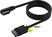 CORSAIR CORSAIR CL-9011122-WW ICUE LINK CABLE 1X600MM STRAIGHT/ANGLED SLIM BLACK