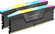 CORSAIR RAM CORSAIR CMH32GX5M2B6000Z30K VENGEANCE RGB GREY 32GB (2X16GB) DDR5 6000MT/S CL30 AMD DUAL KIT