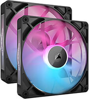 CORSAIR CORSAIR CO-9051020-WW RX140 ICUE LINK RGB FAN STARTER KIT 2 X 140MM BLACK WITH ICUE LINK SYSTEM HUB