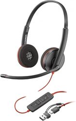 HP POLY BLACKWIRE 3220 HEADSET USB-C - BLACK