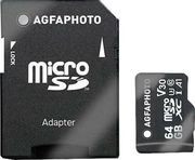 AGFAPHOTO AGFAPHOTO PROFESSIONAL HIGH SPEED 64GB MICRO SDXC C10 U3 V30 + ADAPTER