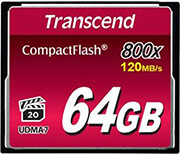 TRANSCEND COMPACTFLASH 800 64GB UDMA7 MLC NAND FLASH TS64GCF800