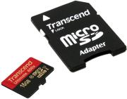 TRANSCEND TRANSCEND TS16GUSDHC10U1 16GB MICRO SDHC CLASS 10 UHS-I 600X ULTIMATE WITH ADAPTER